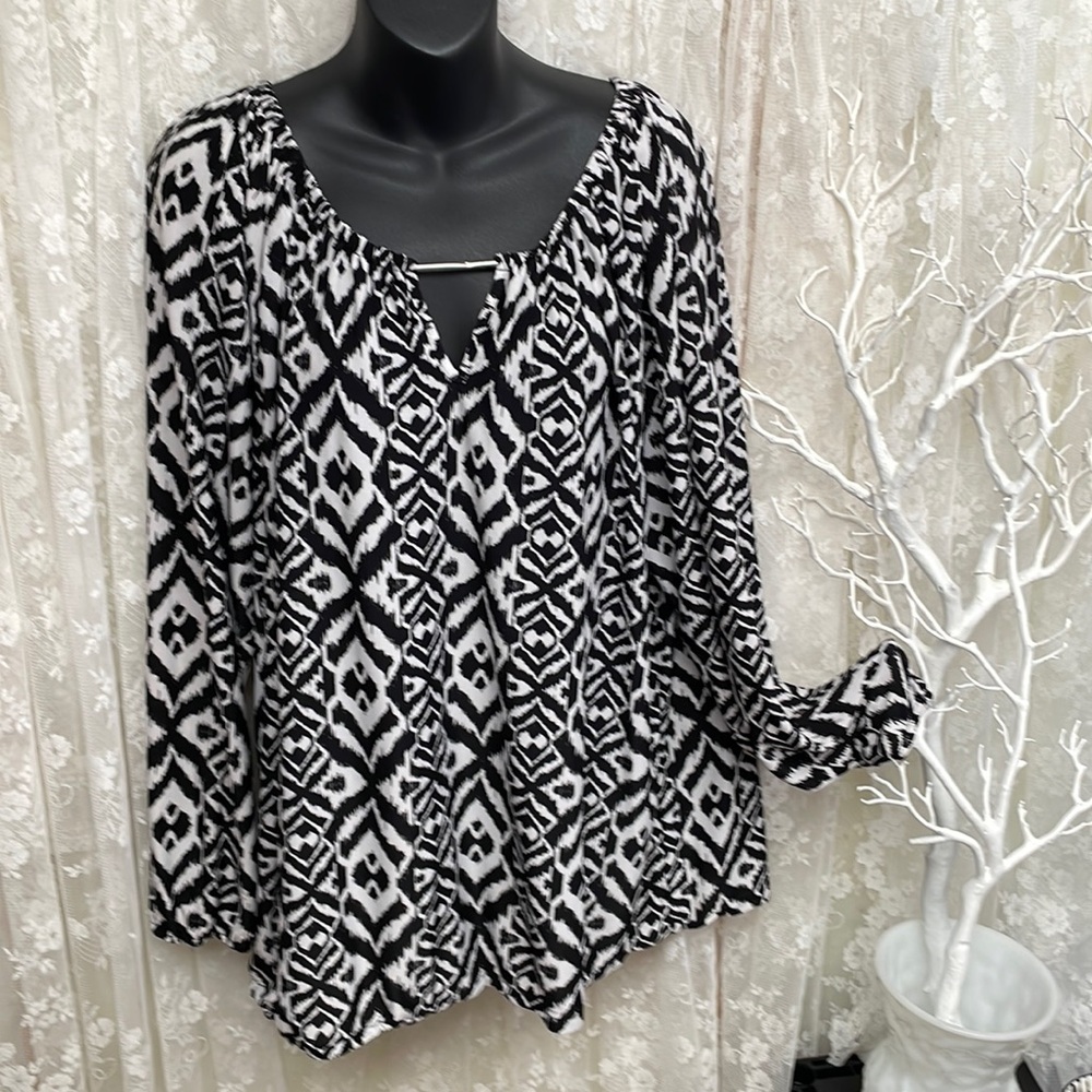 Ikat Pattern Design Blouse